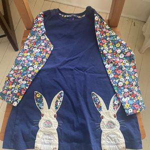 Mini Boden Bunny Applique Tunic 4-5Y
